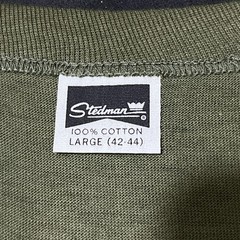 Vintage 1950s Stedman Shirt 60s Deadstock Large OG Army Green Combed Cotton USA