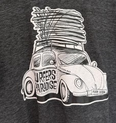 Surfer’s Paradise T Shirt DARK GRAY Costa Rica Pura Vida men’s XL Paradise Tees