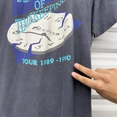Vintage 1989 Bonham The Disregard Of Timekeeping Tour Faded Band T-Shirt Size L