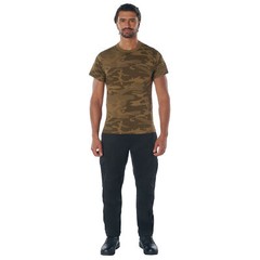 Men’s Coyote Camo T-Shirt Poly Cotton Standard Fit Tee