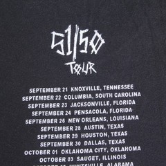 Yelawolf T Shirt M 51/50 2017 TRIAL BY FIRE Tour Skull Merch Hip Hop Country Rap