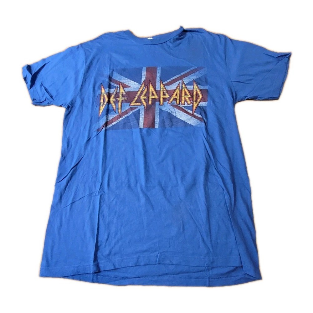 Vintage Y2k Def Leppard T Shirt Bay Island Sportswear Men’s XL Blue