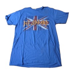 Vintage Y2k Def Leppard T Shirt Bay Island Sportswear Men’s XL Blue
