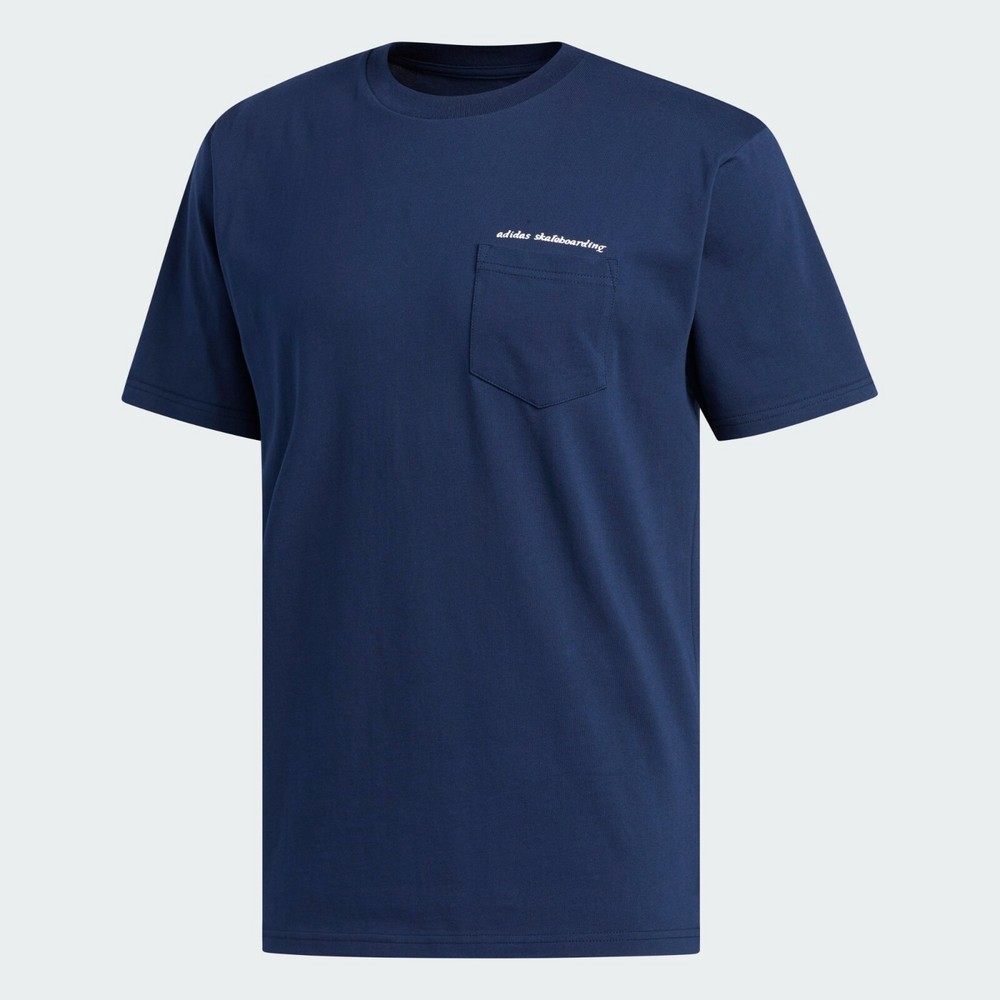 Adidas Skateboarding Pocket T-Shirt Collegiate Navy Men’s Medium Large XL BNWT