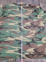 Vintage 90s Rothco XL “I Was Issued” Army Woodland Pink Camo T Shirt