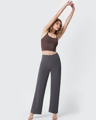 Women Casual Wide Leg Pants 2025 High Waisted Lounge Work Pant with Pockets (…