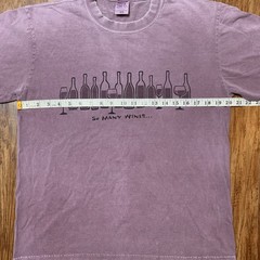 Vintage Wine Dyed T Shirt Size Medium Y2K Crazy Shirts So Many Wines Alcohol Tee