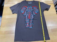 Shirts Happen Elephant Graphics Gray Tshirt – Men’s Sz S