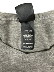 Carré Est 1789 Grey Marle Longline Scoop Tee Men’s Medium Streetwear Curved Hem