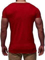 2026 New Men’s T Shirt Fashion Chicken Heart V Collar Recreation.