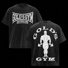 (Collection) Gold’s Gym Shirt Heavy Cotton Bodybuilding Gym Shirts For Men Top