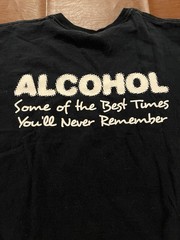 Braid Paisley Alcohol Band Shirt – Dual Sided – Size Large