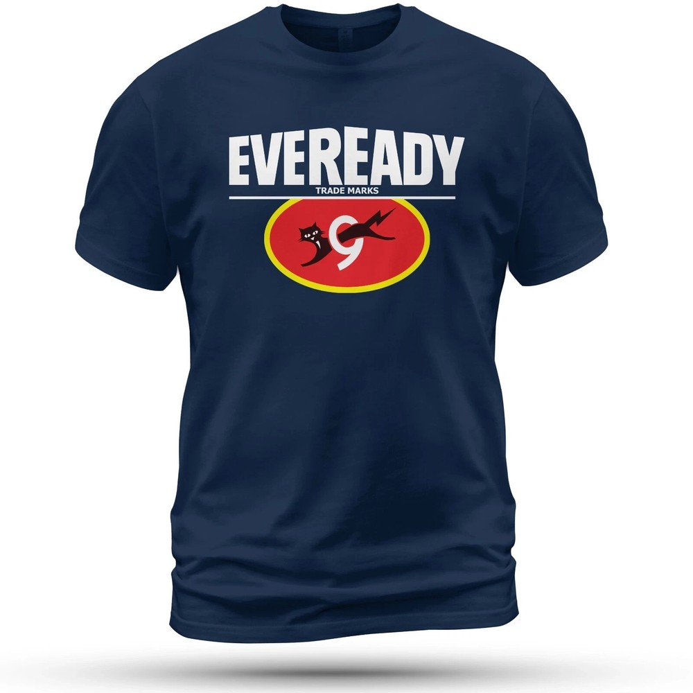 NEW Eveeready Cat Logo T-Shirt Cotton Size S-5XL