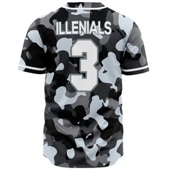 Custom Camo Baseball Jersey Personalized Name Sports Uniform Gift