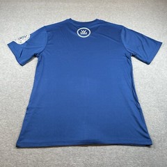 Working Man Militia T-shirt Mens M Blue WMM Graphic Print Lion Short Sleeve