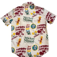 Disney Mickey Mouse The Original Retro Style Button-Up Shirt UNISEX Mens M / W L