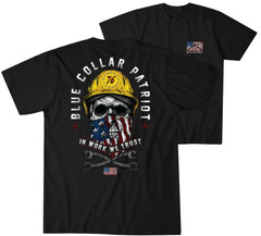 Howitzer Style Men’s T-Shirt Blue Collar Trust Military Grunt