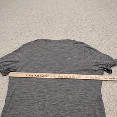 Icebreaker Shirt Mens Large Gray Wool Nylon Outdoor Hiking Base Layer Climbing