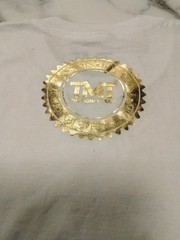 The Money Team TMT Shirt Floyd Mayweather White Small Gold Black Logo