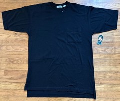 NEW VTG MENS LIZ CLAIBORNE BLANK BLACK POCKET TEE SHIRT 90S RARE Y2K DESIGNER L