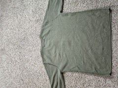 Vintage Lucky Brand Thermal Henley Shirt Mens Medium Green Military Waffle Knit