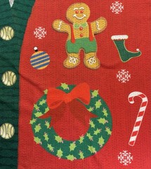 Costume Agent Men’s Christmas Fake Front Shirt Made In USA Long Sleeve Large