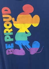Celebrate Pride! Men’s Disney Mickey Mouse T Shirt “Be Proud” XL (46-48) NWT