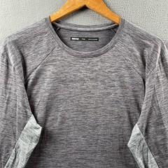 REI CO OP Shirt Mens Large Gray Long Sleeve Performance Stretch Outdoor Gorpcore