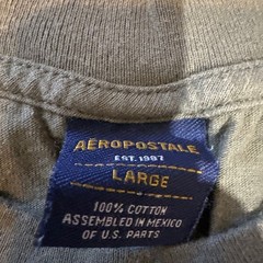 Vintage Aeropostale Varsity League 1987 Olive Green Long Sleeve T-Shirt