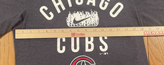 Nike Chicago Cubs T-Shirt Size S Navy Blue Field of Dreams 2022 *Bleach spots