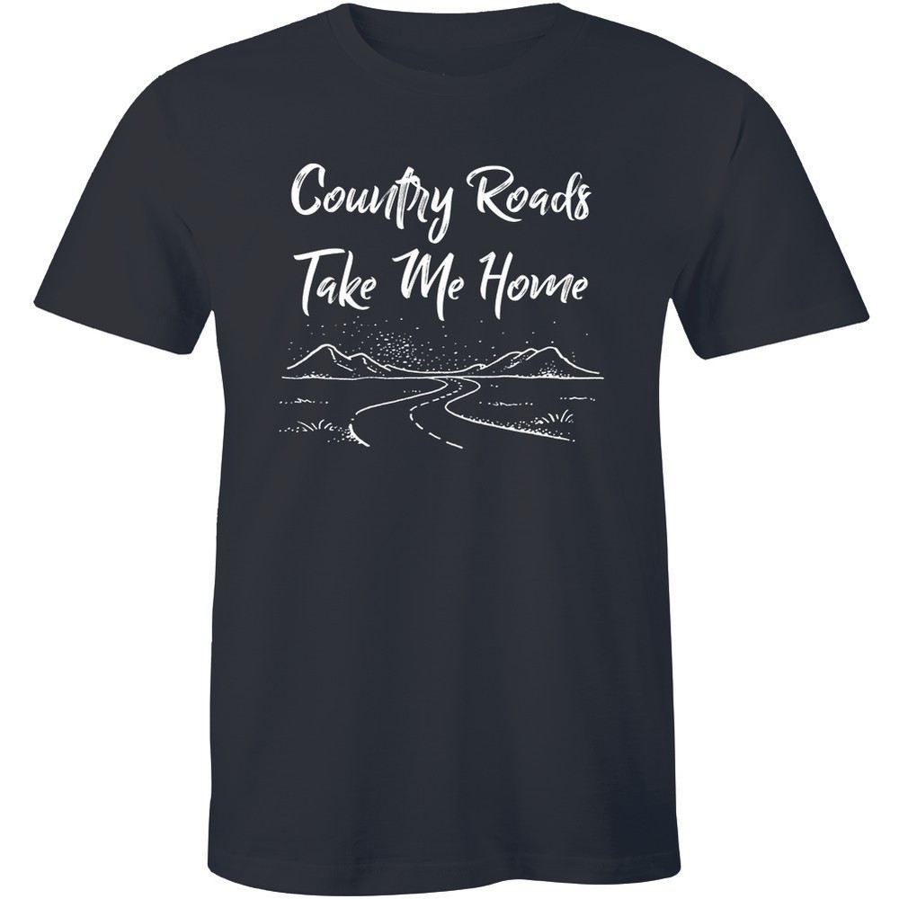 Southern Couture Country Roads Take Me Home – Girlie Bright Men’s T-shirt Tee