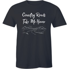 Southern Couture Country Roads Take Me Home – Girlie Bright Men’s T-shirt Tee