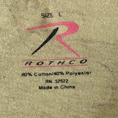 ROTHCO Mens Woodland Camouflage T-Shirt Tag Size Large