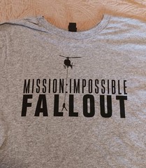 Mission Impossible Fallout XL Movie Promo Tee District Gray Tom Cruise