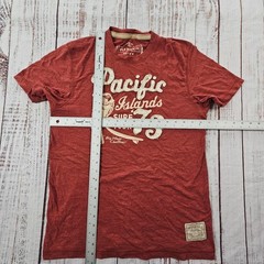 Pacific Islands Surf Tour Old Navy Red Short Sleeve Tri-Blend T-Shirt Men’s S
