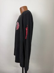 Carbon2Cobalt Shirt Men XL Fire Earth Ying Yang Graphic Long Sleeve Charcoal