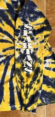 Vintage Lee Tie Dye LS Large T-Shirt Graphic Print Gates Chili Tennis Spartans