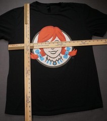 Wendys X Spongebob Shirt Mens Large Black Krabby Patty Square Pants Collab Tee