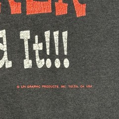 Vintage Truckers only shirt mens Large black 90s Truck driver funny faded