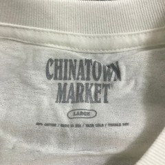 Chinatown Market Shirt Mens Large White Tee Venice Beach Graphic Print White
