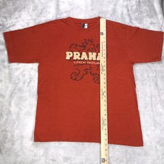 Czech Republic PRAHA Prague Lion Coat of Arms (XL) Rust Orange T-Shirt