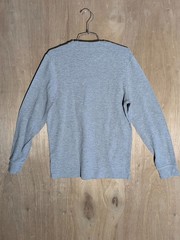 jachs ny henley shirt mens size M long sleeve pocket button black
