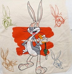 Looney Tunes Bugs Bunny w/Carrot Cream T-shirt 3XL Uni