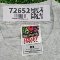 Vintage Fruit-of-the Loom Shirt XS/S 17×25 Gray