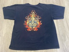 Vintage Y2K JNCO Jeans Blue Dragon Graphic T-Shirt XXL USA Distressed