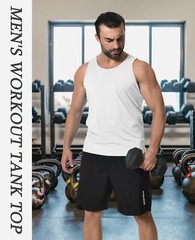 Men’s Tank Tops Sleeveless Muscle Tee Gym Bodybuilding Athletic Workout Casual T