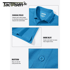 Mens Polo Shirt Short Sleeve Breathable Sports T-Shirt Summer Casual Top