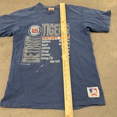 Vintage 80’s Detroit Tigers Single Stitch T Shirt Adult Size L 1989 Nutmeg MLB