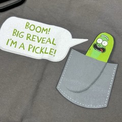 Rick and Morty Men’s M T-Shirt – Pickle Rick “I’m a Pickle!” Graphic Adult Swim