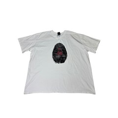 Vtg Jordan Brand Graphic T Shirt Mens XXL White Fingerprint Logo